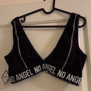 Angel Black and White Sports Bra